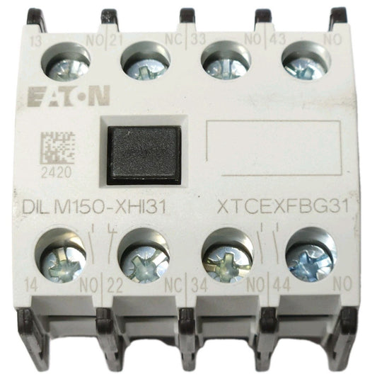 EATON MOELLER DILM150 XHI31 TOP Mount Auxiliary Contact XTCEXFBG31 4 Pole 3 NO 1