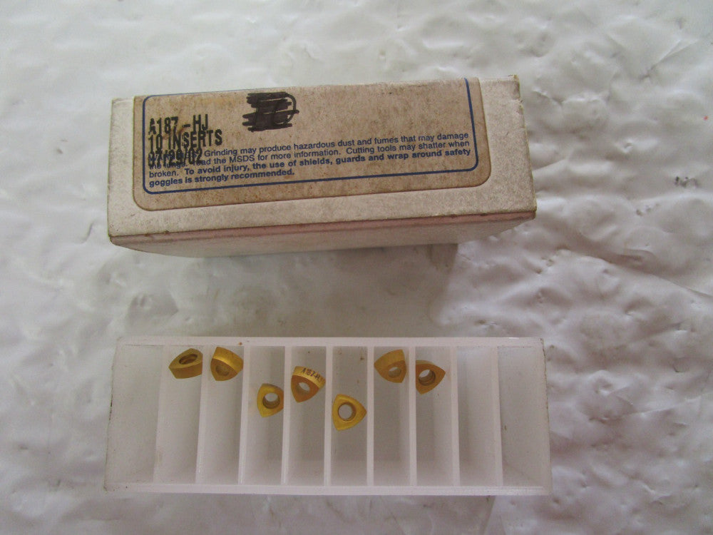 Lot Of 7 Metcut Carbide Inserts A187-HJ