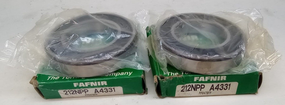 Fafnir 212NPP A4331 Ball Bearing Deep Groove 60X110X22 Double Sealed (Pack of 2)