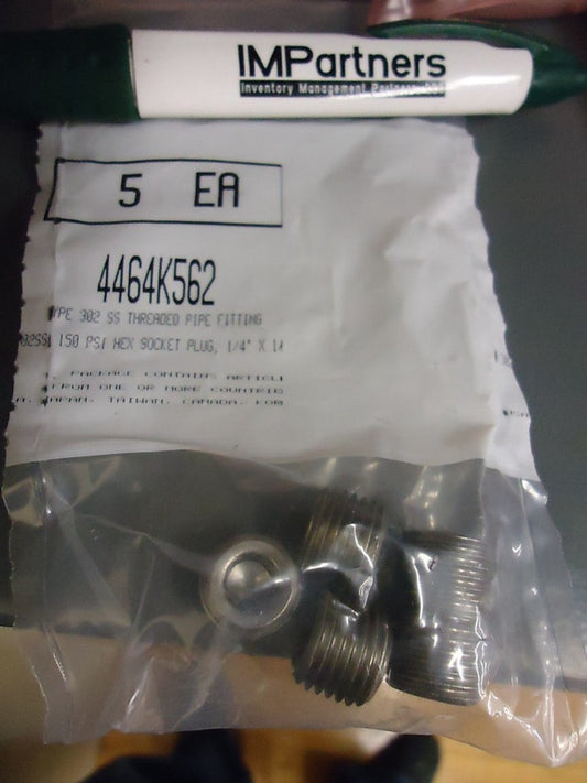 SMC 4464K562 Hex Socket Air Plug. Brand New! 5 Pieces!