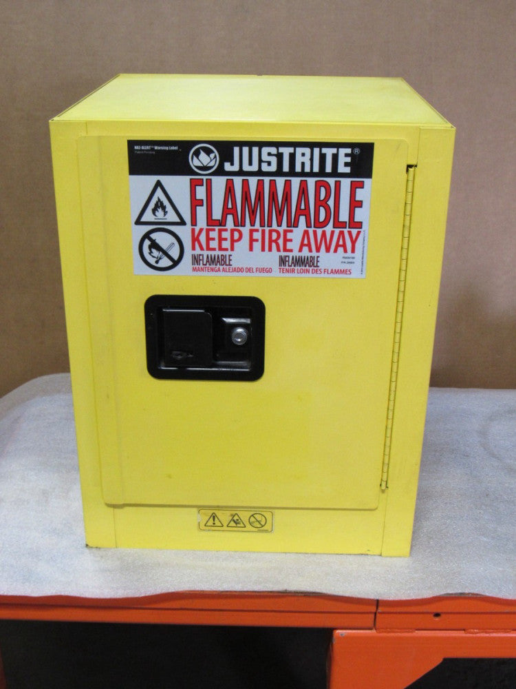 Justrite 4 Gal Gallon Flammable Liquid Storage Cabinet 890400 1 Shelf 17x17x22