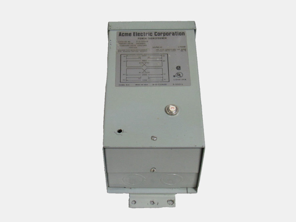 Acme Transformer T-1-53009 1Ph .750 Kva 240X480V Pri 120/240V Sec