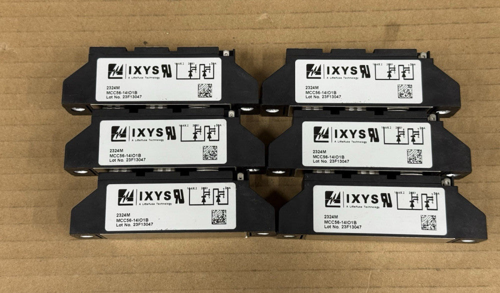 Lot of 6 - IXYS MCC56-14IO1B 2324M Thyristor Module - Unused