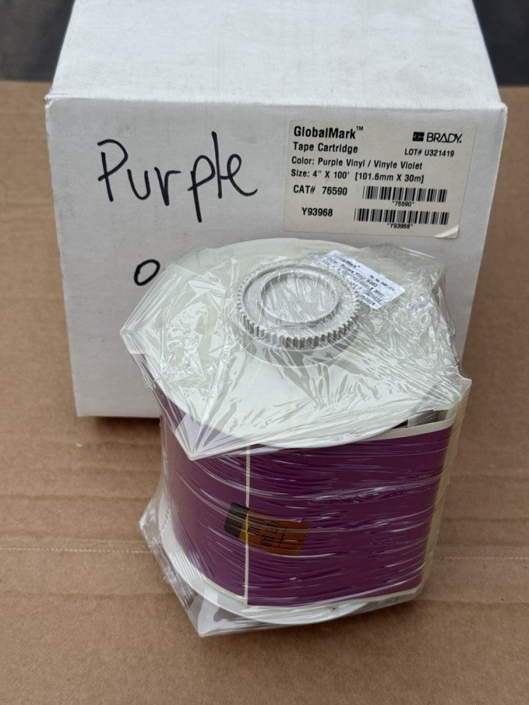 Brady 76590 GlobalMark Purple Tape Cartridge 4" x 100'  - New