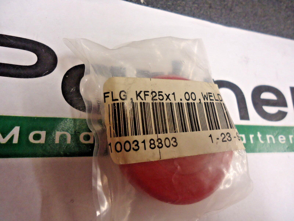 Brand New! MKS, 100318303, Short Weld Stub Flange NW25, 304 Stainless Steel