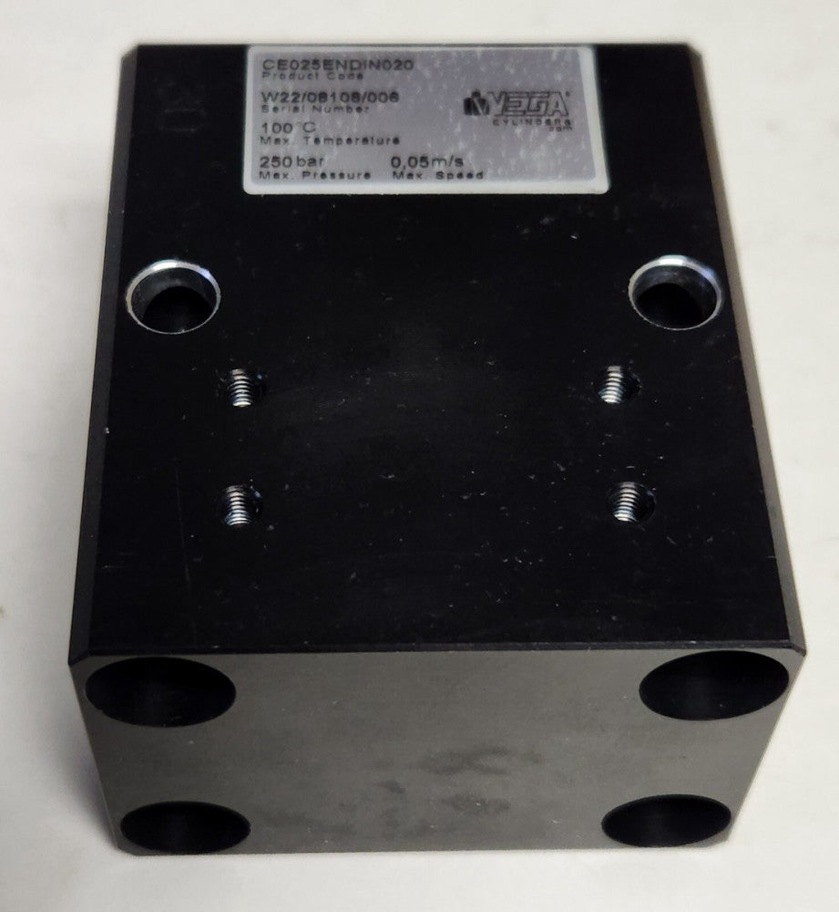 VEGA CYLINDERS CE025ENDIN020 Pneumatic Cylinder 250 Bar Max Pressure 0.05 m/s