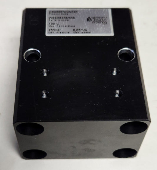 VEGA CYLINDERS CE025ENDIN020 Pneumatic Cylinder 250 Bar Max Pressure 0.05 m/s