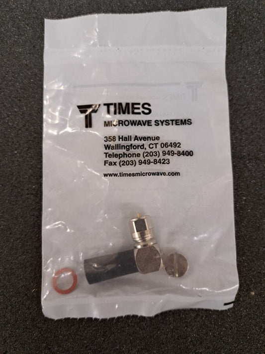 New, Amphenol, TC-240-FMH-RA, CONN TNC PLUG R/A CRIMP