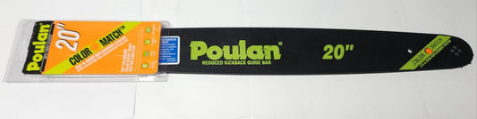 POULAN 952 044326 Reduced Kickback 20" Chainsaw Guide Bar COLOR MATCH MODELS 270
