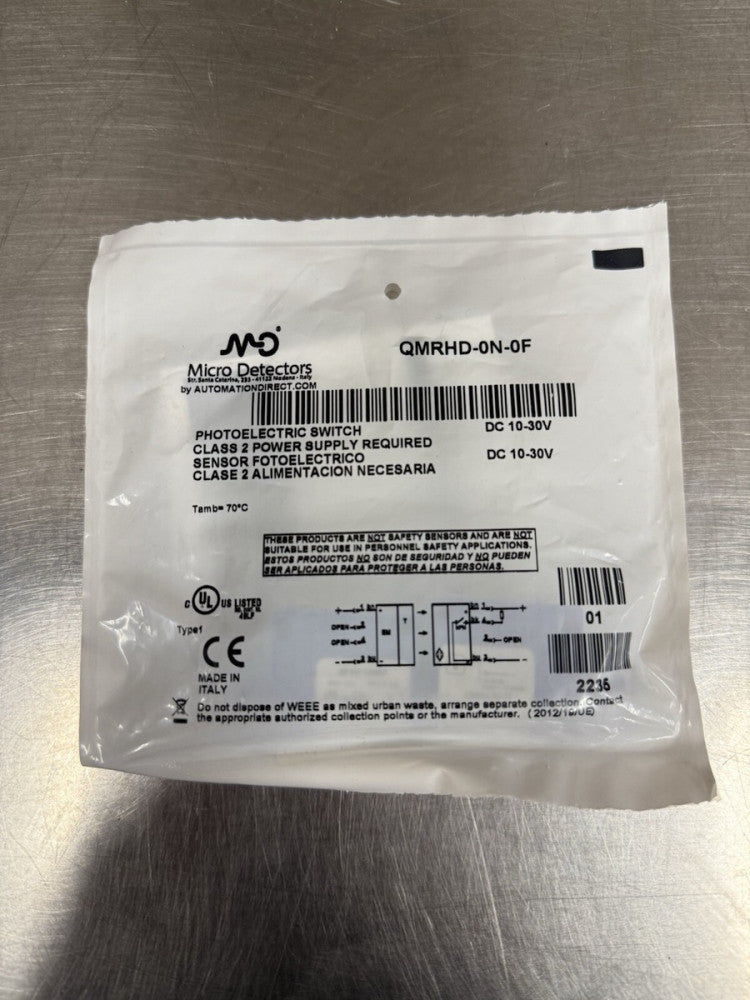 New Automation Direct QMRHD-0N-0F Photoelectric Switch DC 10-30V