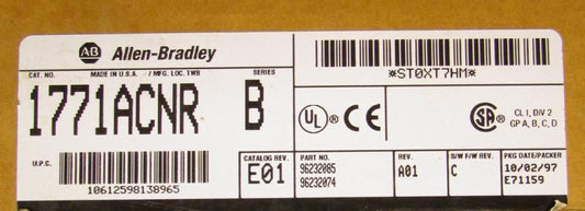 ALLEN BRADLEY Series B Rev E01 CNET Remote I/O Adapter Module 1771 ACNR