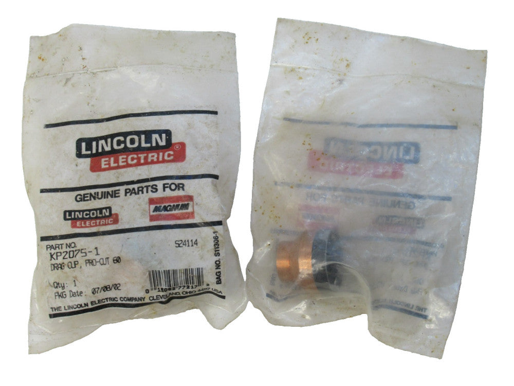 (NEW - Lot of 2) LINCOLN ELECTRIC KP2075-1 , KP20751 Drag Cup , Pro-Cut 60