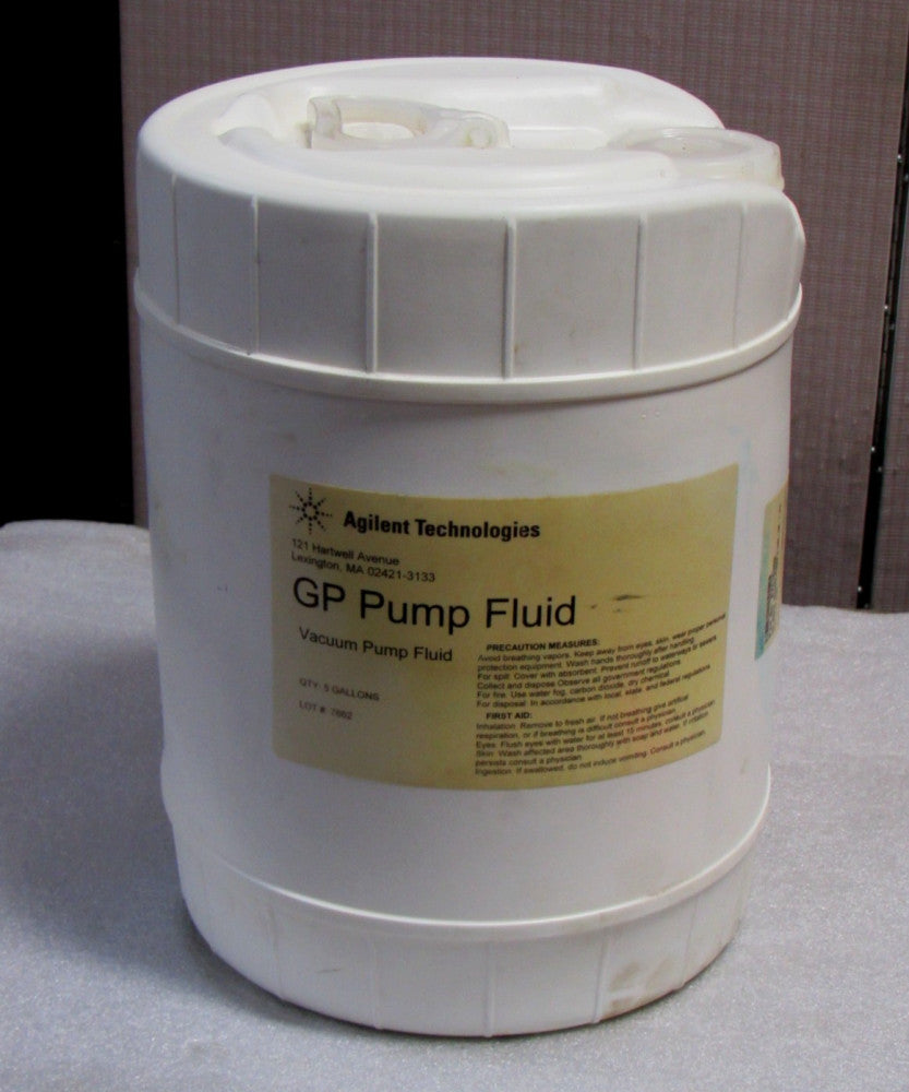 New 5 Gal Gallon Agilent Technologies GP Vacuum Pump Oil Fluid K7516303