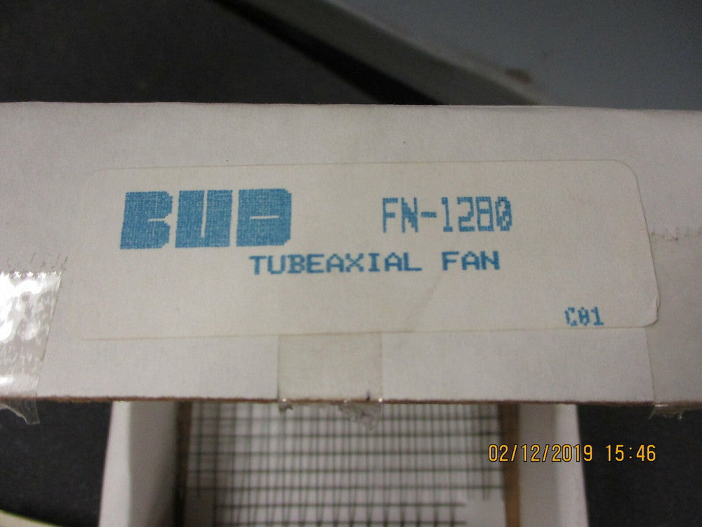FN-1280 BUD Industries AXIAL FAN, 4.69 X 4.69 in. 115VAC, 210mA BRAND NEW!