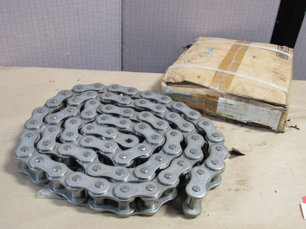 TSUBAKI S/S STAINLESS RIVET ROLLER CHAIN EUC3701301 RS 140SS 1RP 1-3/4" 10' FT