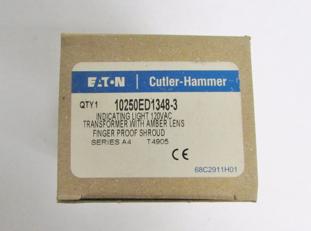 EATON CUTLER HAMMER Amber Lens Indicating Pilot Light 120V 10250 ED1348 3