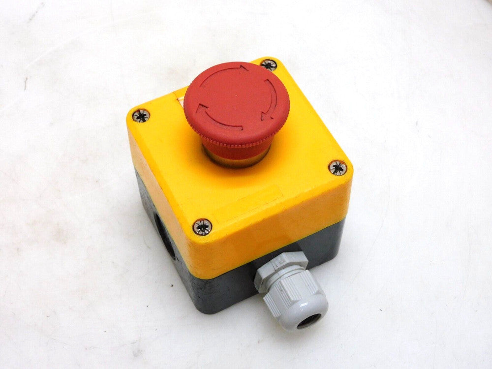 NO NAME E-STOP EMERGENGY STOP  BUTTON ENCLOSURE STATION W/ HUYU HUZB2-BE102