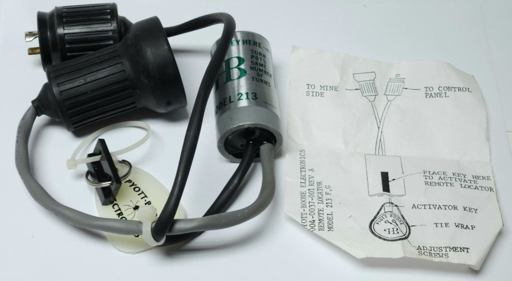PYOTT BOONE MODEL 213 Remote Locator with Key 500 ohms
