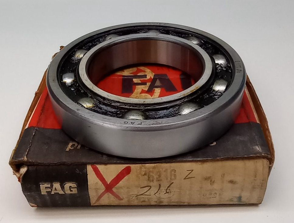 FAG 6216Z Ball Bearing Deep Groove 80X140X26mm 6216-Z