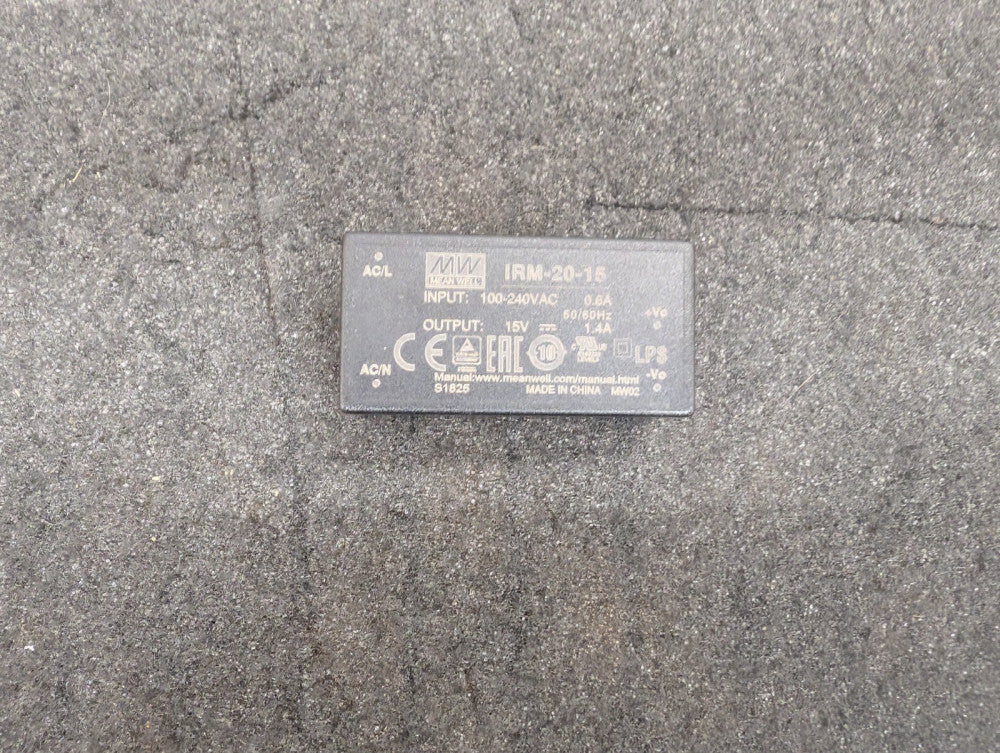 New, Meanwell, IRM-20-15, AC/DC CONVERTER 15V 21W
