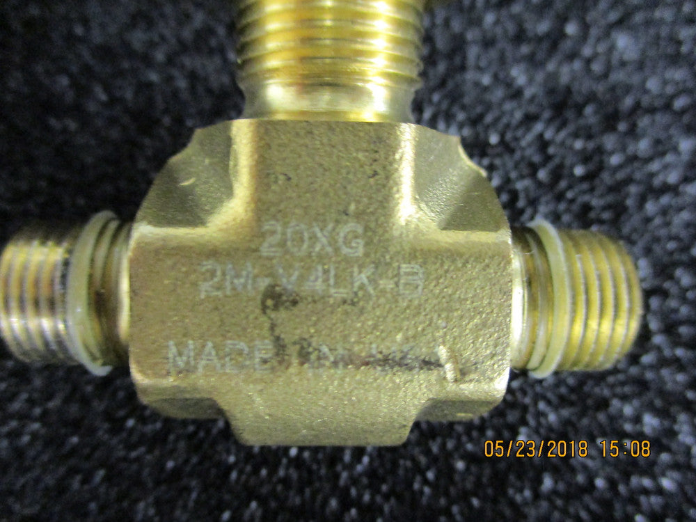 2M-V4LK-B Parker Needle Valve - Inline - V4 USED!