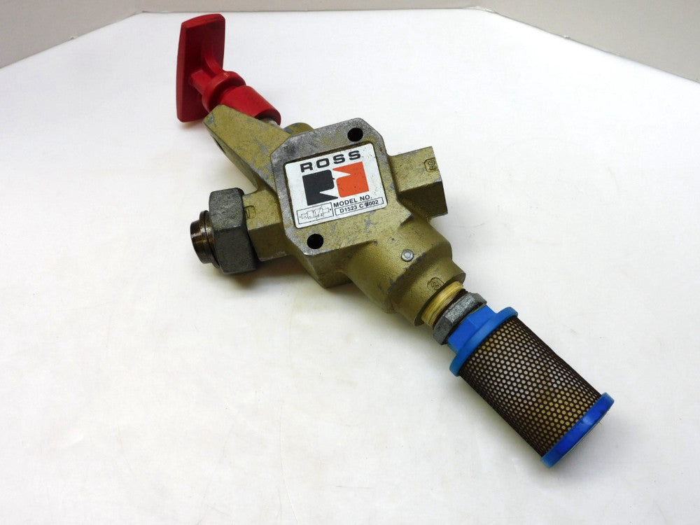 ROSS CONTROLS SOLENOID LOCK-OUT VALVE 3/4" EXHAUST D1523C4002 1/2" NPT