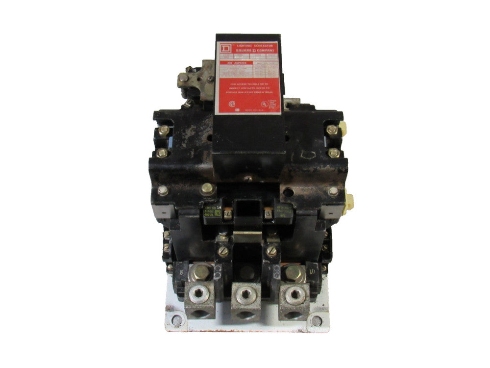 Square D 8903 SX014 Lighting Contactor Ser A 132830-A1 LK 300 A Amp Coil 480V