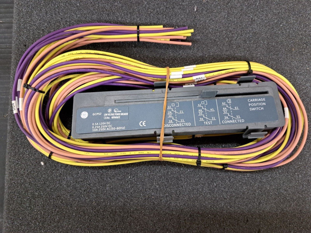 Used, GE, GCPS2 CARRIAGE, POSITION SWITCH 0.5A 120VDC 0.25A 250VDC 10A 250VAC(50