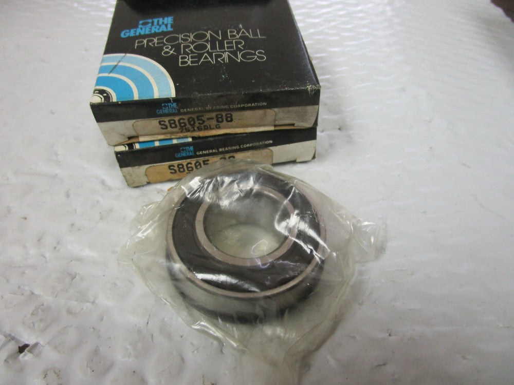 Lot Of 2 The General S8605-88  Bearing w/ Snap Ring