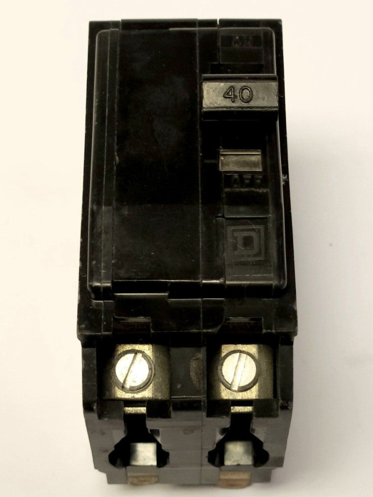 SQUARE D QOB240 2 Pole 40 AMP Type QO Circuit Breaker Bolt In 120 240 VAC
