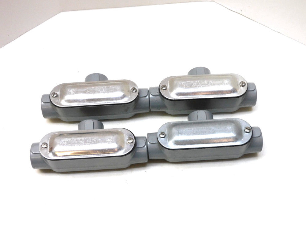 Appleton T75A Form 85 Type T RMC/IMC Tee Conduit Body 3/4"npt Aluminum Lot of 4