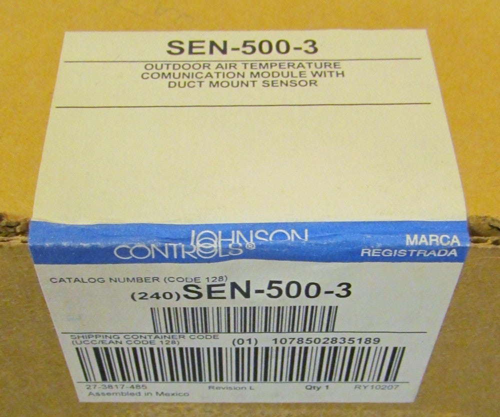 JOHNSON CONTROLS SEN 500 3 Outdoor Air Temperature Controller Sensor SEN-500-3 