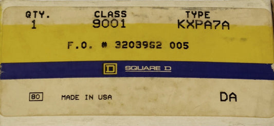 SQUARE D OLD STYLE 9001 KXPA7A 220 240 VAC Square White Pilot Light Module Type