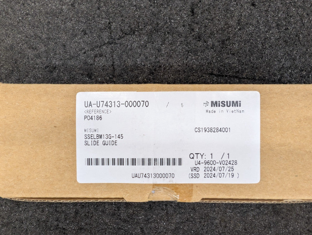 New, Misumi, SSELBM13G-145, LINEAR GUIDE ASSEMBLY - MINIATURE, WIDE CARRIAGE, HI