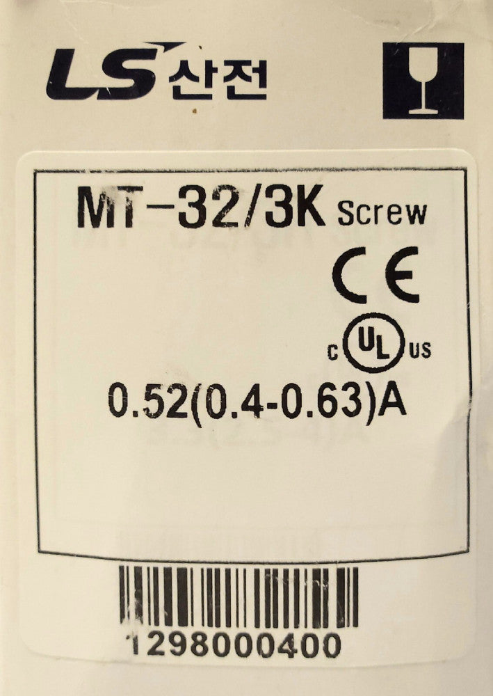 LS ELECTRIC MT-32/3K 0.52 0.4-0.63 AMP MT 32 Thermal Overload Relay