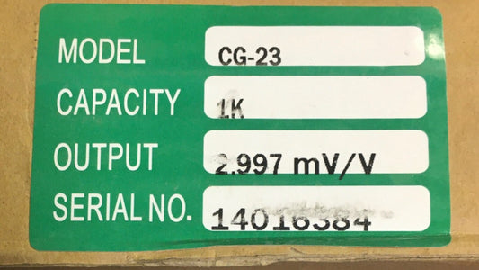 COTI GLOBAL SENSORS CG-23 1K Capcity 2.997 MV/V Load Cell Sensor