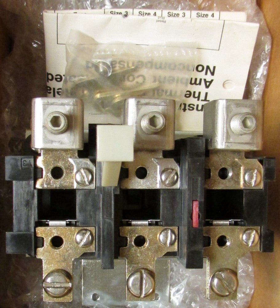 CUTLER HAMMER WESTINGHOUSE BA43A A200 Sz 4 Starter Mt Overload Relay 6710C93G17