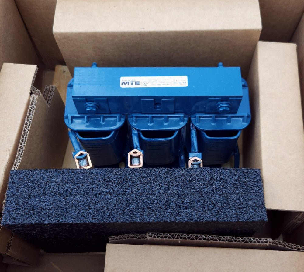 MTE RLW 005505 AC Line Reactor 0.75 MH 52 AMP 3 Phase 600 VAC