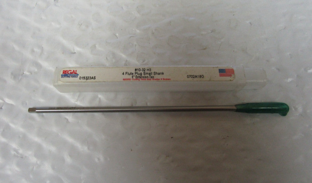 NEW REGAL 015323AS 4 FLUTE SMALL SHANK 6" EXTENSION TAP #10-32 H3