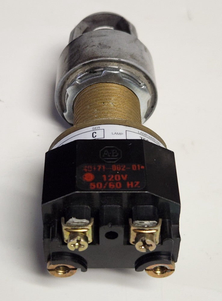 ALLEN BRADLEY 800H PP16A 120 VAC Heavy Duty Amber Illuminated Pilot Light XFMR