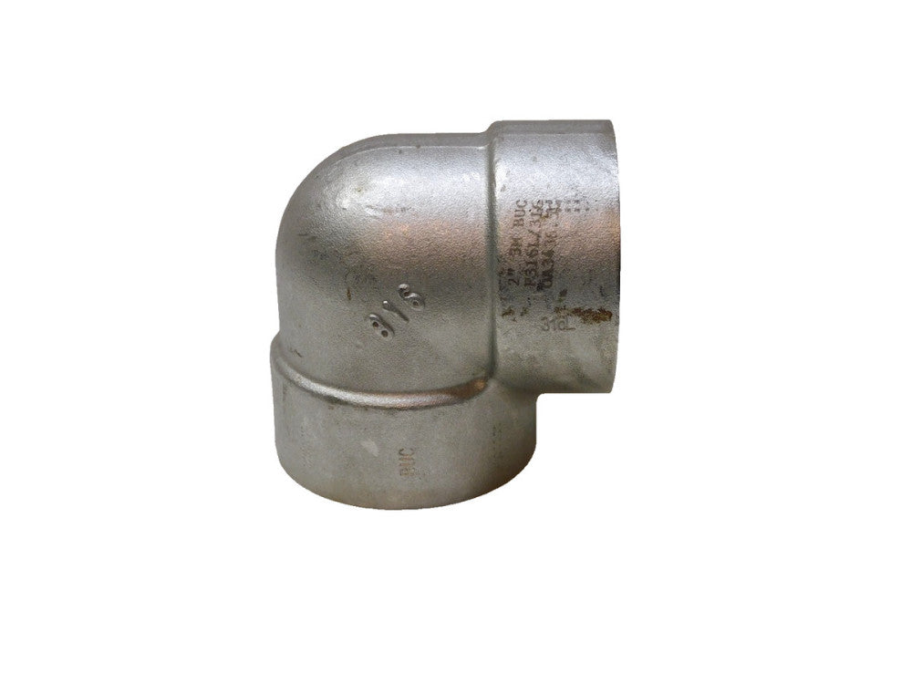 ASP Stainless 90° Elbow Fitting 2" Weld In Socket  A182F F316L/316 B16 3M 3000lb