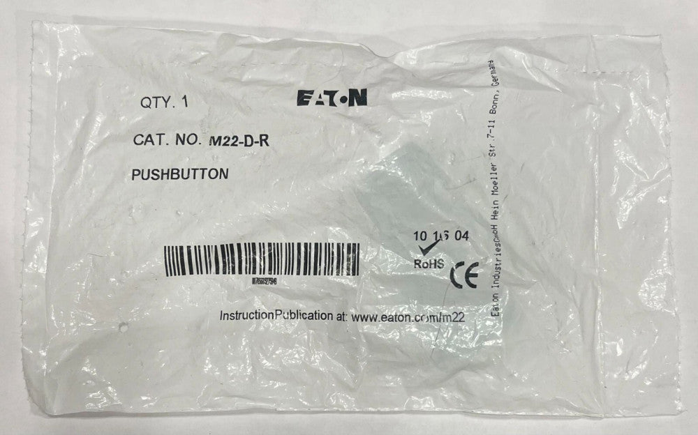 EATON M22 D R Red Push Button M22-D-R