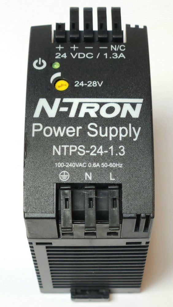 N-TRON NTPS 24 1.3 Power Supply 1.3 AMP Input 100-240 VAC Output 24-28 VDC NTRS
