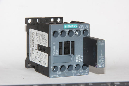SIEMENS 3RT2017-1AM21 Contactor + 3RT2916-1CD00