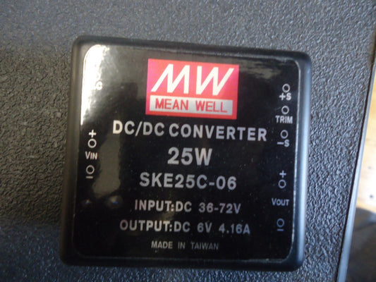 SKE25C-06 Meanwell 25 Watt DC/DC, 36-72 Vin single 6V BRAND NEW!