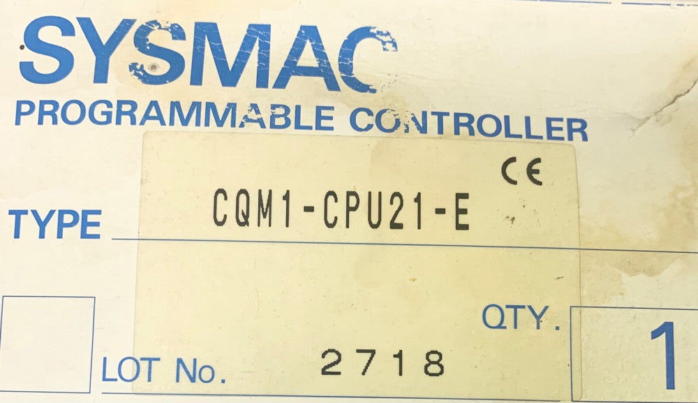 OMRON CQMI CPU21 E Sysmac Programable Controller CPU21 Module 