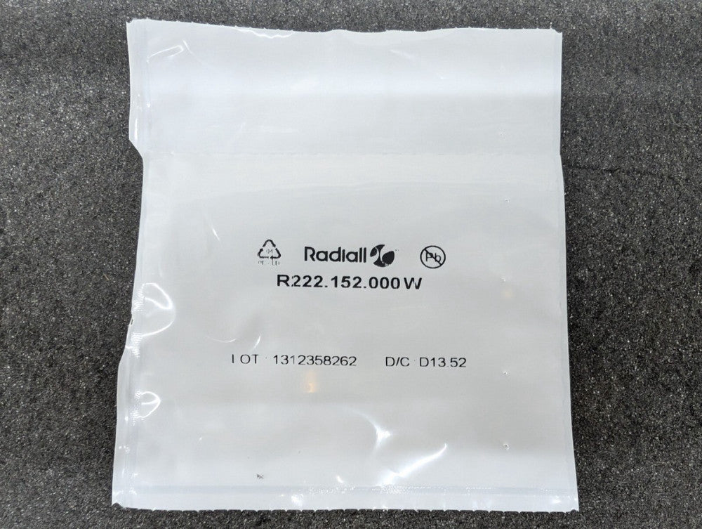 New, Radiall, R222.152.000W, SMP CONN PLUG FEMALE SOCKET 50 OHMS