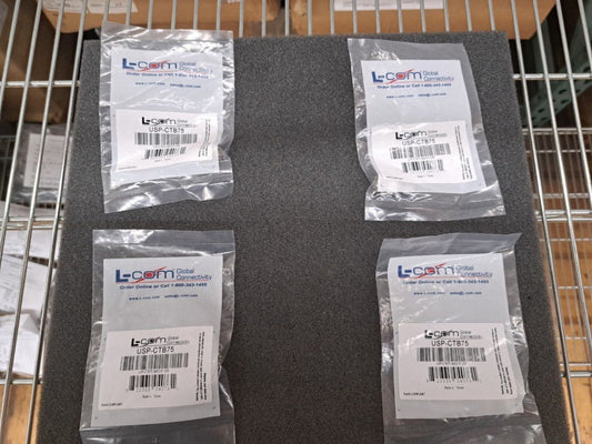 New, L-Comm, USP-CTB75, CAP TERMINATOR W/CHAIN BNC 75 Ohm, Sold in lots of 4