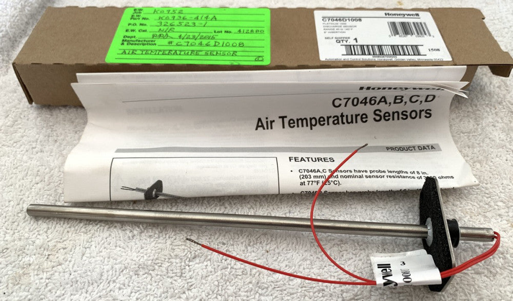 Honeywell C7046D1008 Platinum 1000 Discharge Sensor