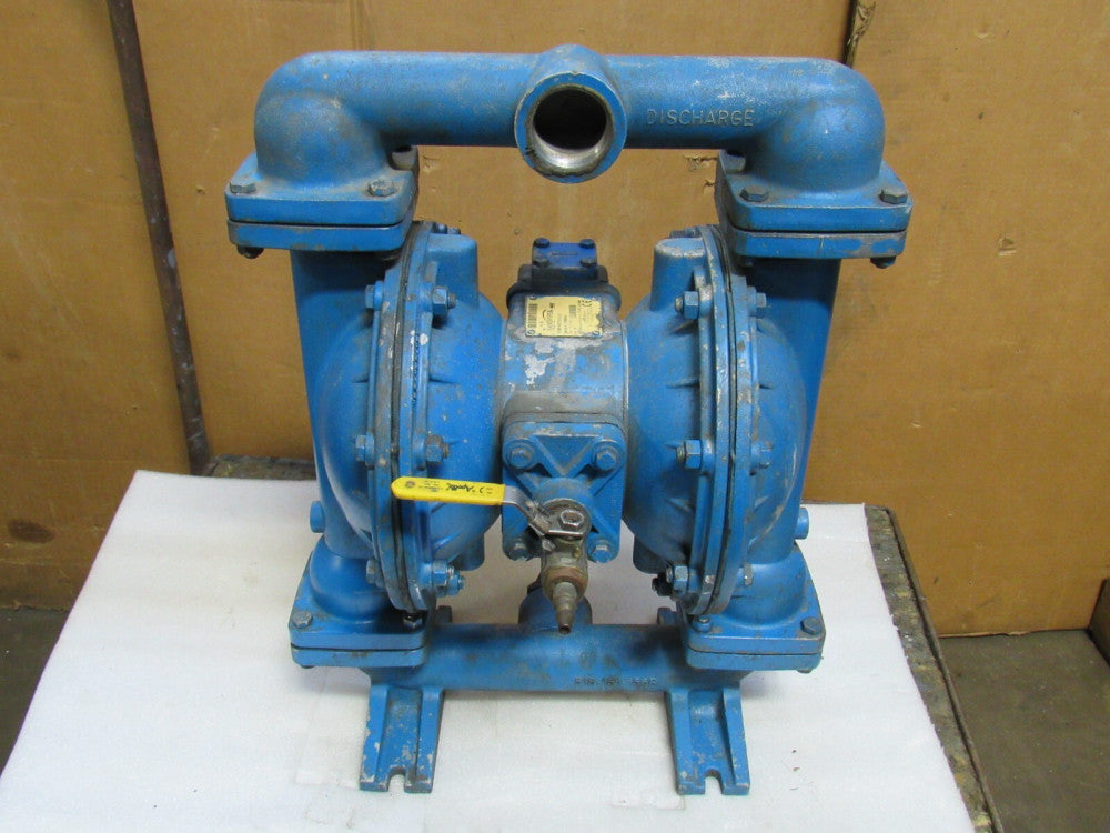 SANDPIPER WARREN RUPP ALUMINUM DIAPHRAGM PUMP S15B1AGTANS000 1-1/2"NPT 125PSI